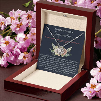 Confirmation Gifts For Girls Customize Gifts For Her Confirmation Ne Love Knot Necklace