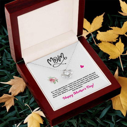 Gift For Mom - Love Knot Necklace 2 Love Knot Necklace