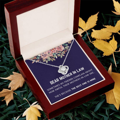 Best Mother In Law Is Mine Love Knot Necklace