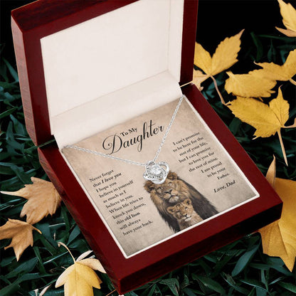 Daughter - Believe In Yourself - Ne Love Knot Necklace