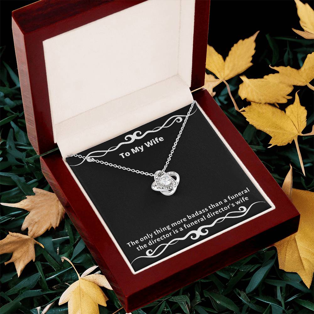 Almost Gone The  - Funny Gag Gifts For Badas Love Knot Necklace