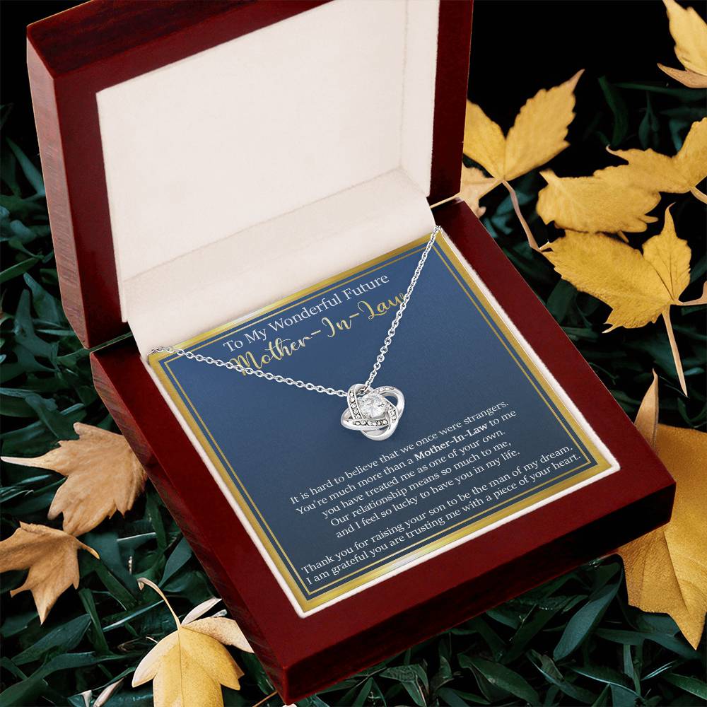 Gift For Future Mother-In-Law - So Lucky - Love Knot Love Knot Necklace