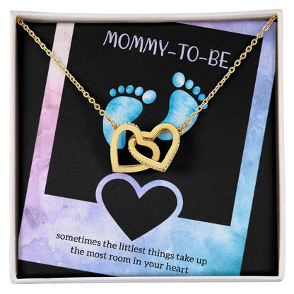 Best Gift For Future Mom Interlocking Hearts Necklace