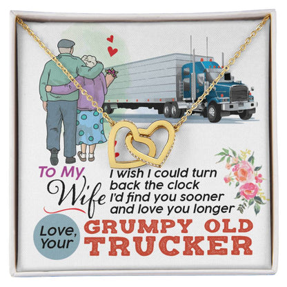 Trucker'S Wife - Interlocking Heart Necklace Interlocking Hearts Necklace