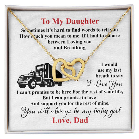 Trucker'S Daughter - Interlocking Heart Necklace Interlocking Hearts Necklace