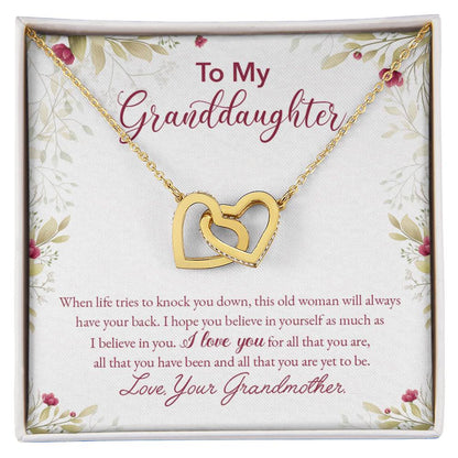 Collection Granddaughter - All That You Are - Interlocking Hearts Necklace