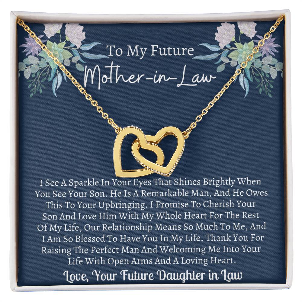 Future Mother In Law Interlocking 5Th Interlocking Hearts Necklace