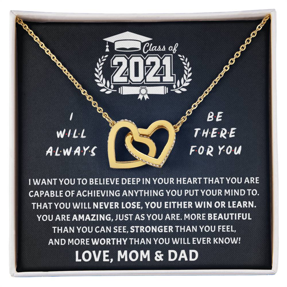 Be There For You Interlocking Hearts Necklace