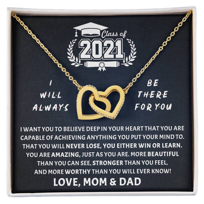 Be There For You Interlocking Hearts Necklace