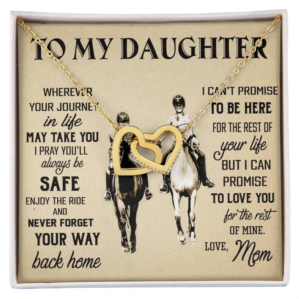 Gift For Daughter - Interlocking Hearts Necklace