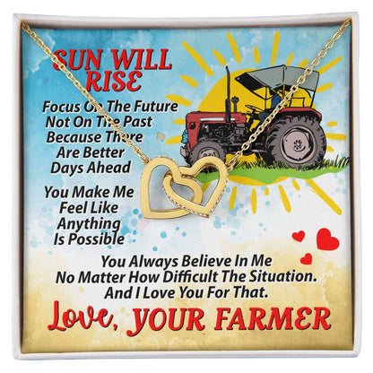 Farmer'S Girl - Interlocking Necklace Interlocking Hearts Necklace