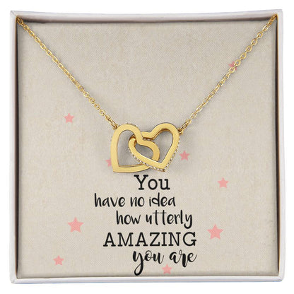 You Have No Idea Soul Sister Interlocking Heart Necklace Best Friend Gift Bff Gift Interlocking Hearts Necklace