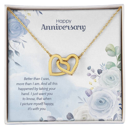 Anniversary Edition Happy With You - Interlocking Hearts Necklace