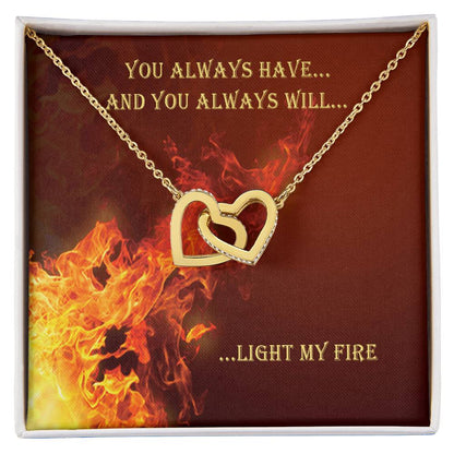 You Always Have And Always Will Interlocking Hearts Necklace