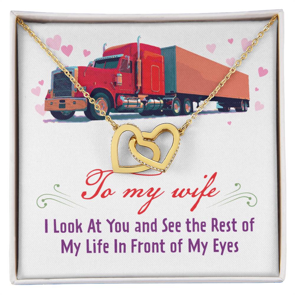 Trucker'S Wife - Interlocking Heart Necklace Interlocking Hearts Necklace