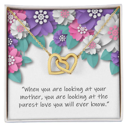 Wishing You Happy Mother'S Day - Necklace Interlocking Hearts Necklace