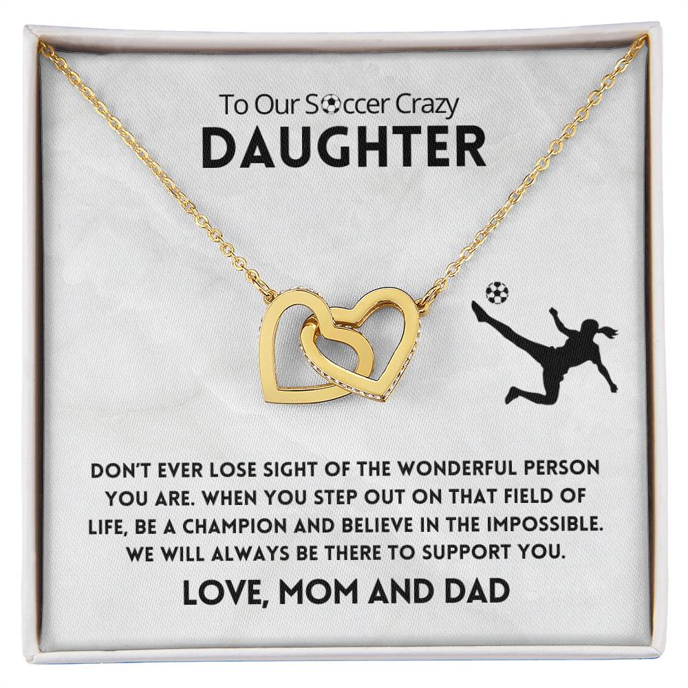 Don'T Ever Lose Sight Necklace Interlocking Hearts Necklace