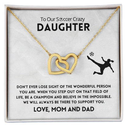 Don'T Ever Lose Sight Necklace Interlocking Hearts Necklace