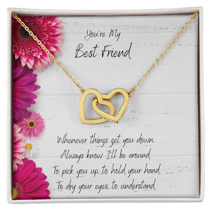 You'Re My Best Friend Interlocked Hearts Necklace Interlocking Hearts Necklace