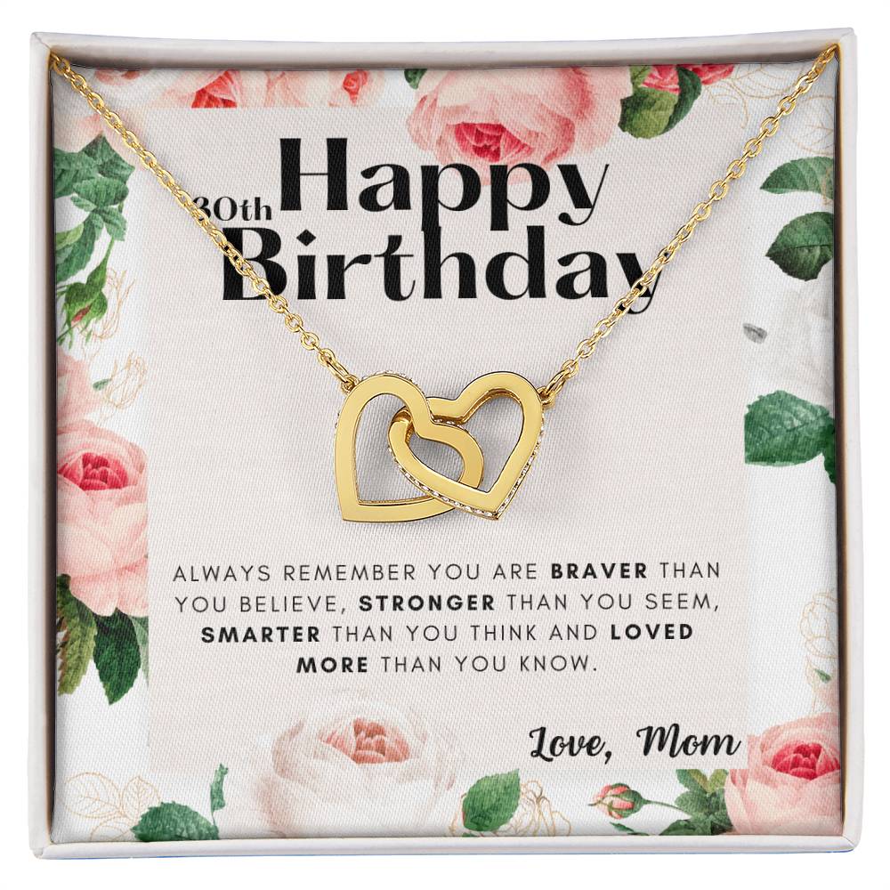 30Th Birthday Gifts For Daughter Necklace For Daughter 3 Decade Jewelry 30 Years Old 30Th Birthday Gift Necklace Jewelry Gift For Daughter Interlocking Hearts Necklace