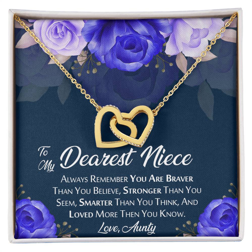 Beautiful Gift For Niece From Aunty Interlocking Hearts Necklace