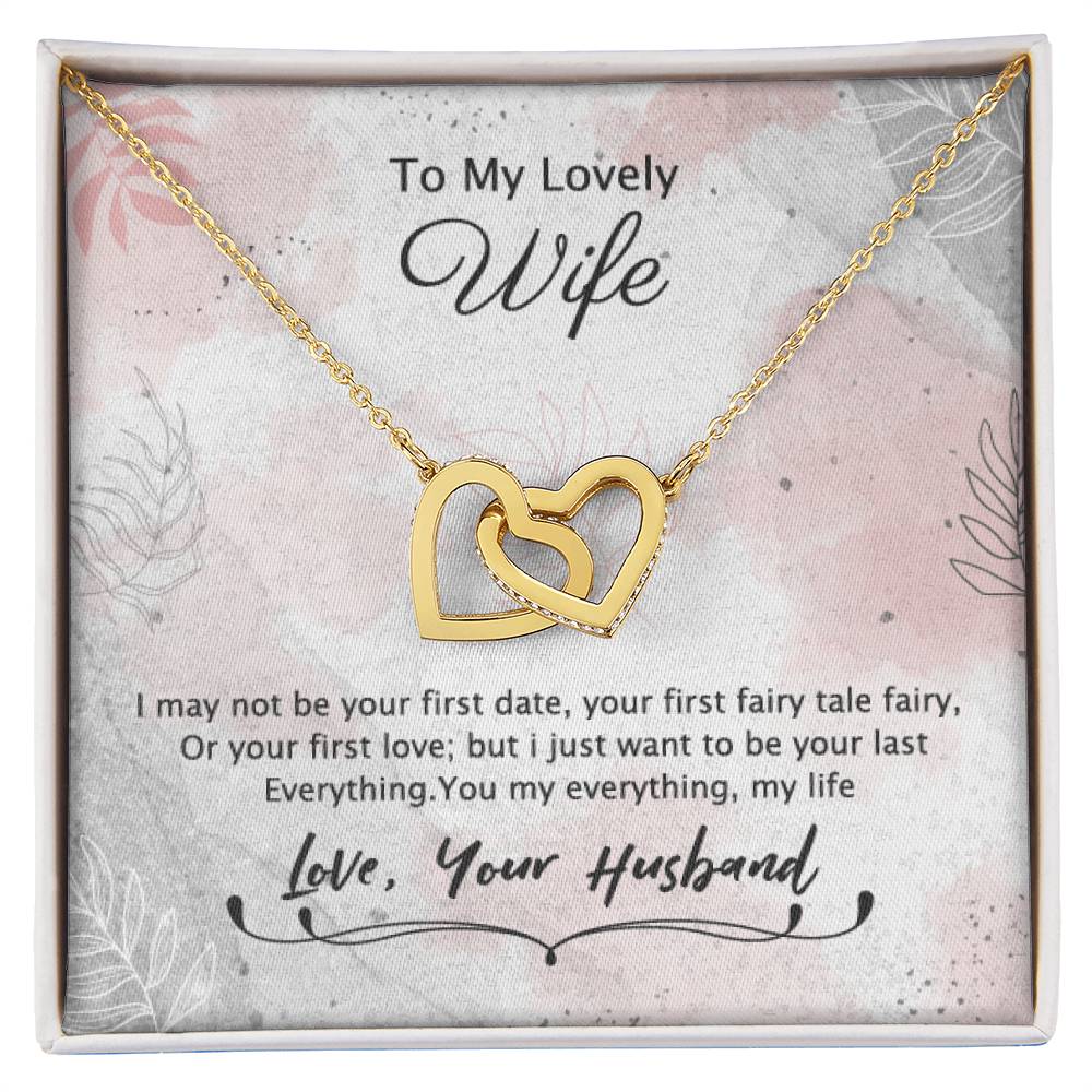 Best Gift For Wife From Husband Interlocking Hearts Necklace