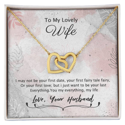Best Gift For Wife From Husband Interlocking Hearts Necklace