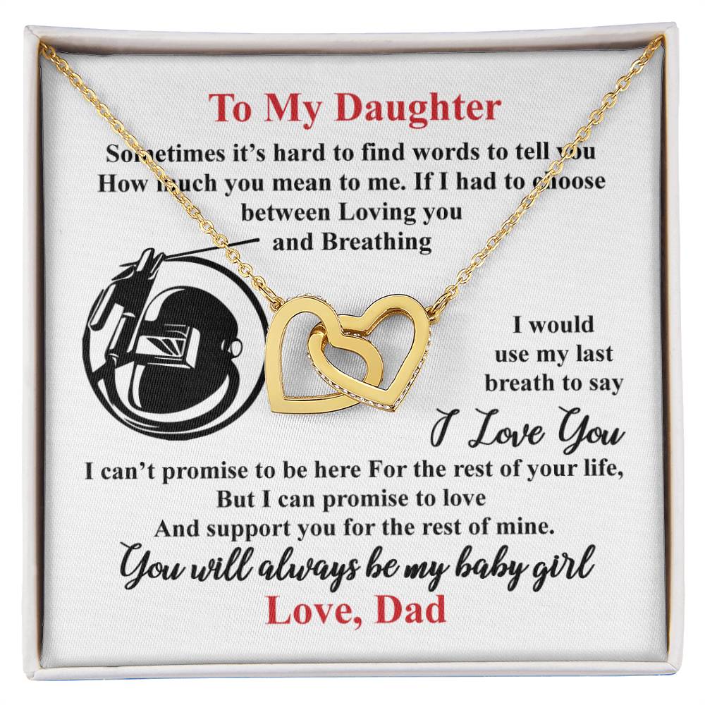 Welder'S Daughter - Interlocking Heart Necklace Interlocking Hearts Necklace