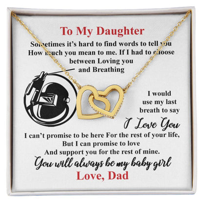 Welder'S Daughter - Interlocking Heart Necklace Interlocking Hearts Necklace