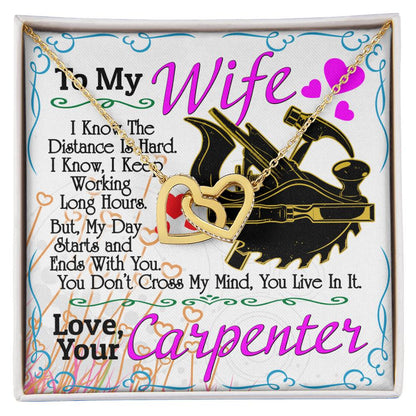 Carpenter'S Wife - Interlocking Heart Necklace Interlocking Hearts Necklace