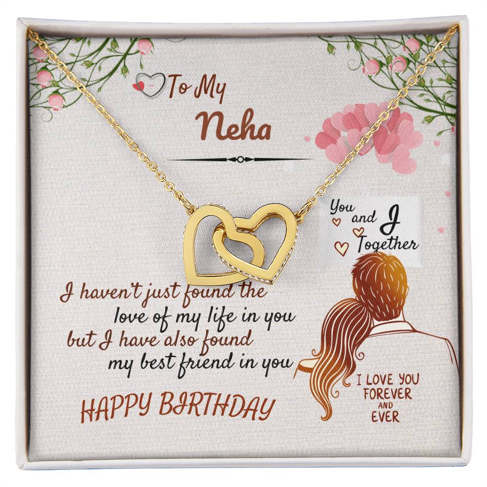Birthday Gift - Forever Love Necklace Interlocking Hearts Necklace