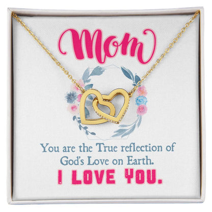 Gift For Mom - Interlocking Hearts Necklace