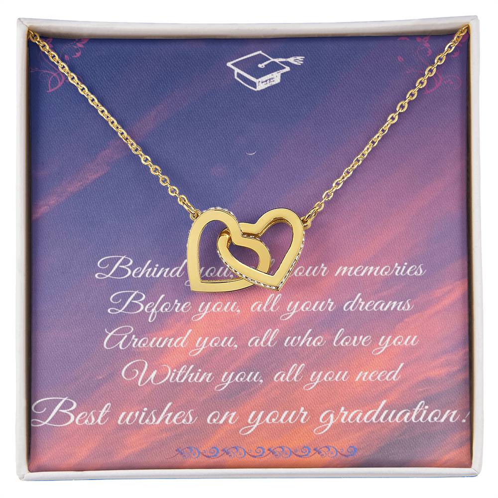 Best Graduation Gift For Her Interlocking Hearts Necklace