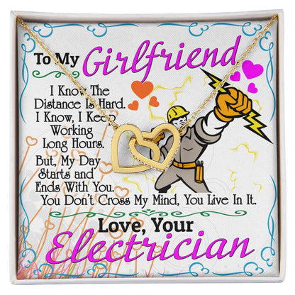 Electrician'S Girlfriend - Interlocking Heart Necklace Interlocking Hearts Necklace