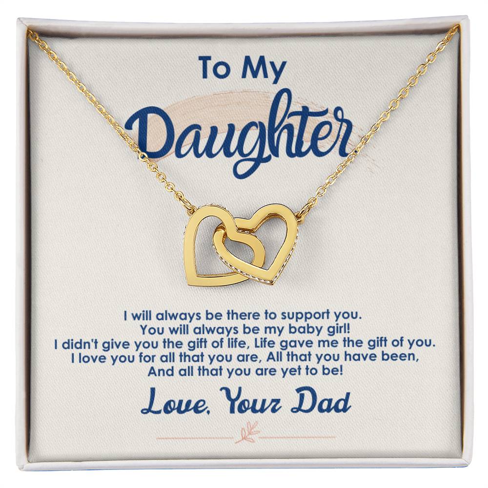 Collection Daughter - The Gift Of Life - Interlocking Hearts Necklace