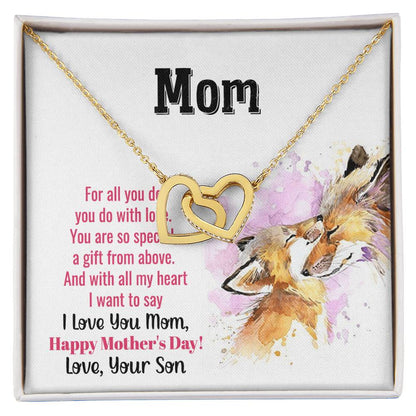 Gift For Mom - Mom You Are So Special Interlocking Hearts Necklace