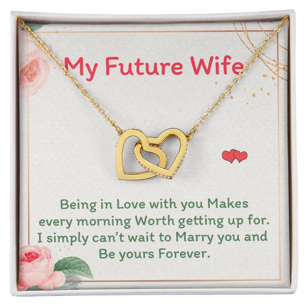 Future Wife - Interlocking Heart Necklace Interlocking Hearts Necklace