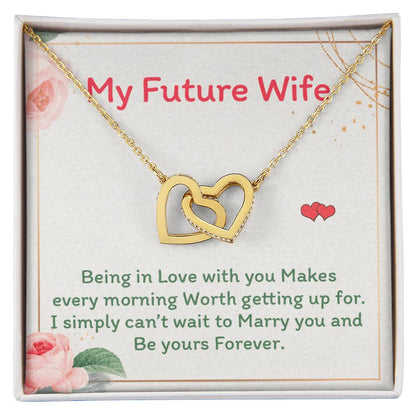 Future Wife - Interlocking Heart Necklace Interlocking Hearts Necklace