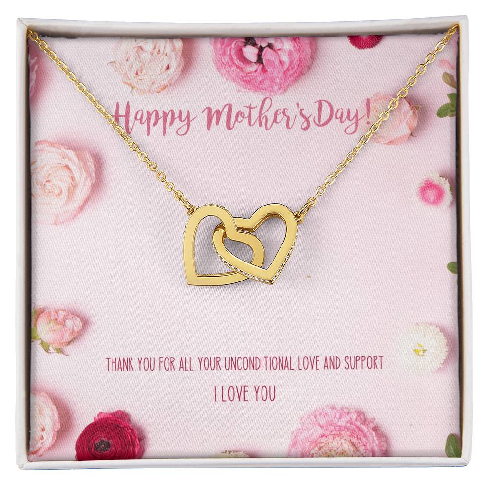 Best Mother'S Day Gift Ever! Interlocking Hearts Necklace For Mom