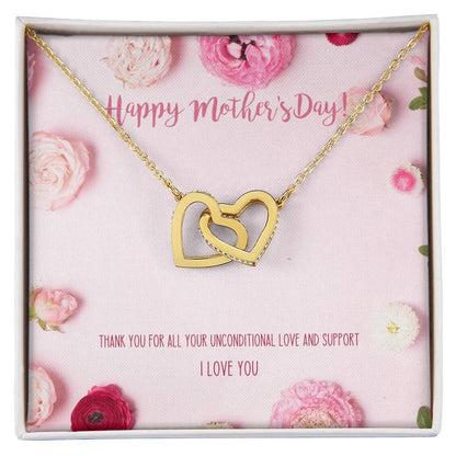 Best Mother'S Day Gift Ever! Interlocking Hearts Necklace For Mom