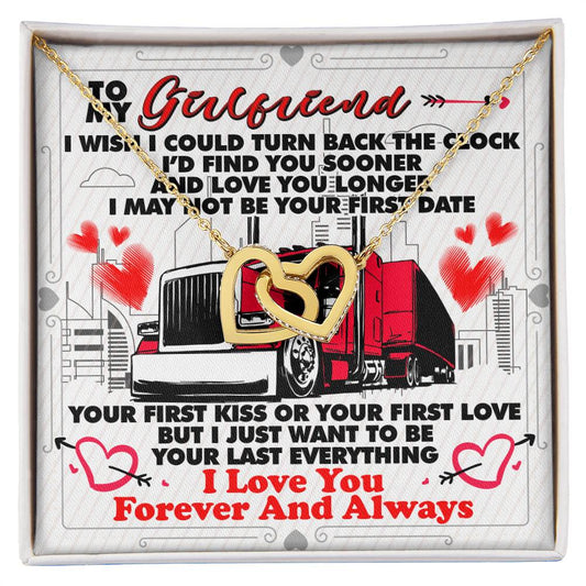 Trucker'S Girlfriend - Interlocking Heart Necklace Interlocking Hearts Necklace