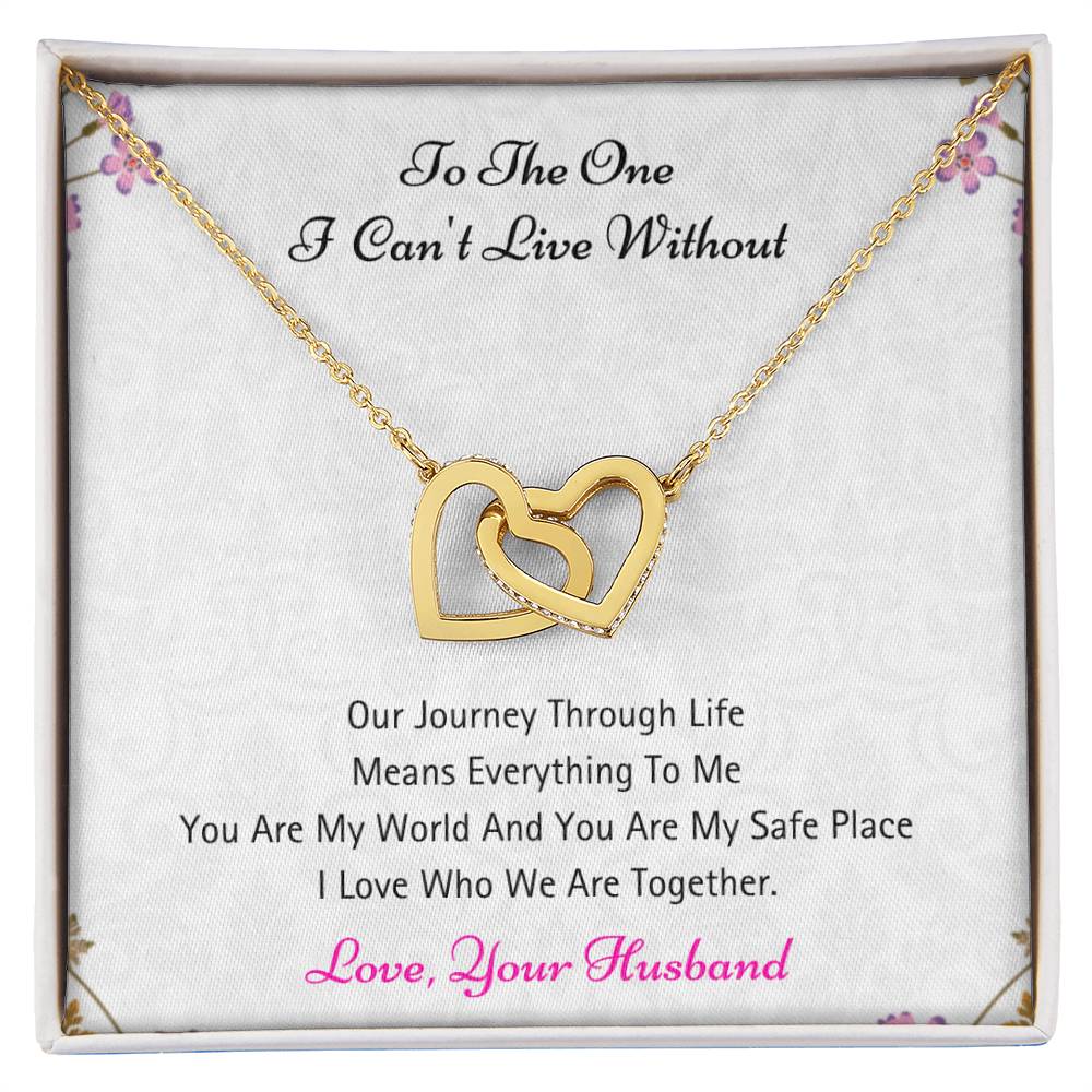 You Mean Everything To Me - Necklace Interlocking Hearts Necklace