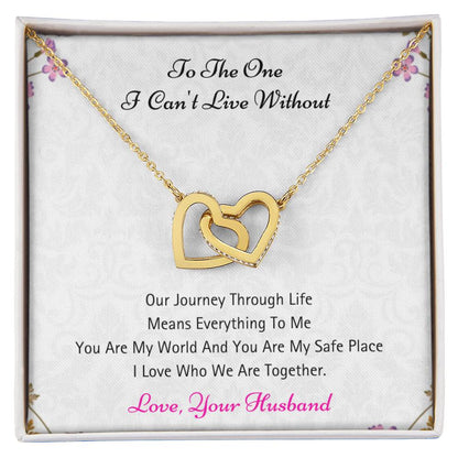 You Mean Everything To Me - Necklace Interlocking Hearts Necklace