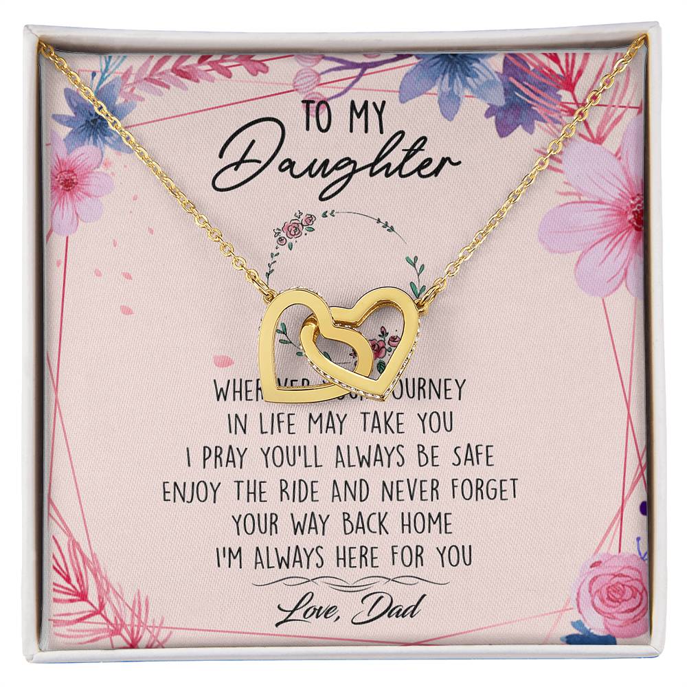 TO02AF~1 Interlocking Hearts Necklace