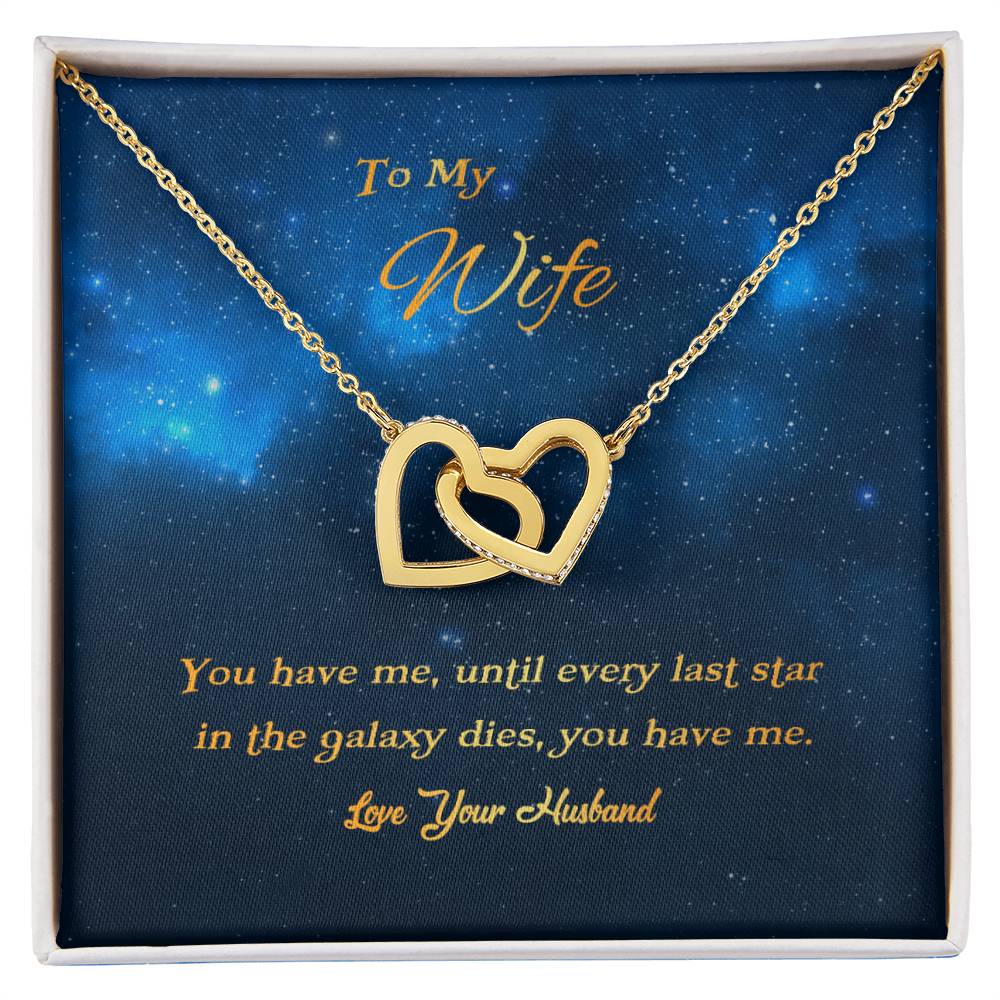 You Have Me Interlocking Hearts Necklace