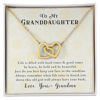 Gift For Granddaughter - Interloking Hearts Necklace Interlocking Hearts Necklace