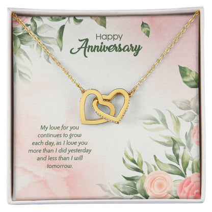 Anniversary Edition Love Grows Everyday - Interlocking Hearts Necklace