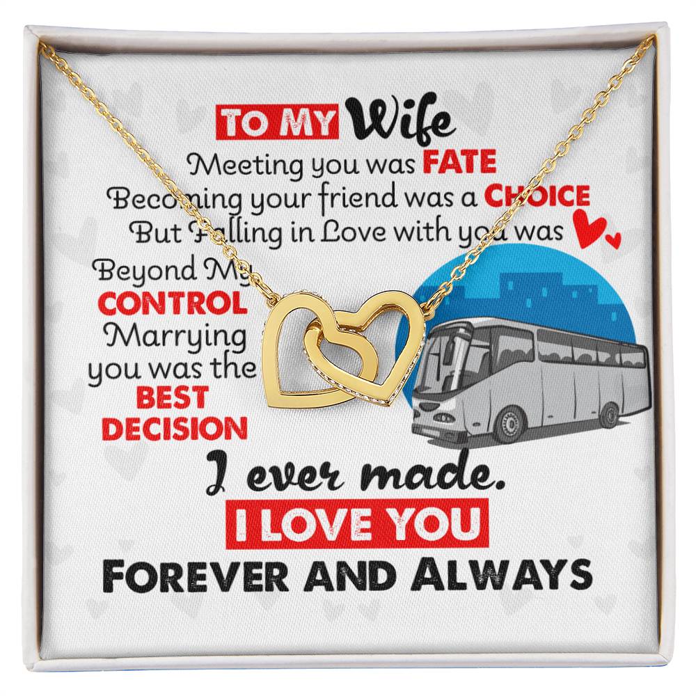 Bus Driver'S Wife - Interlocking Heart Necklace Interlocking Hearts Necklace