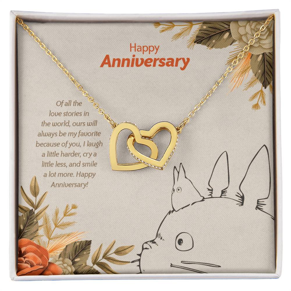 Totoro Anniversary Edition My Favorite Story Of Us - Interlocking Hearts Necklace