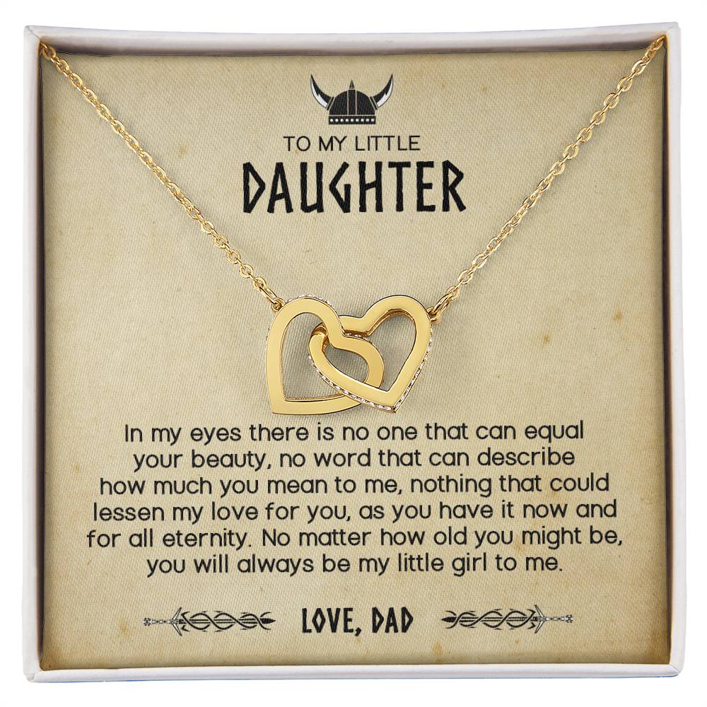 You Will Always Be My Little Viking - Interlocking Hearts Necklace